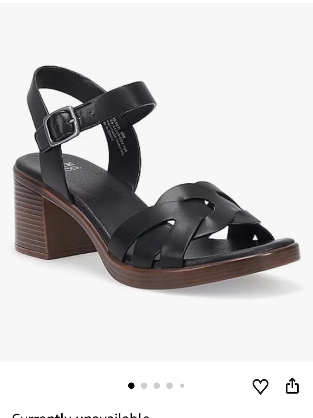 Frye & Company Black Webster heeled sandals